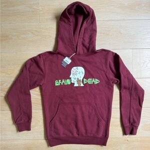 Brain Dead Maroon Hoodie
